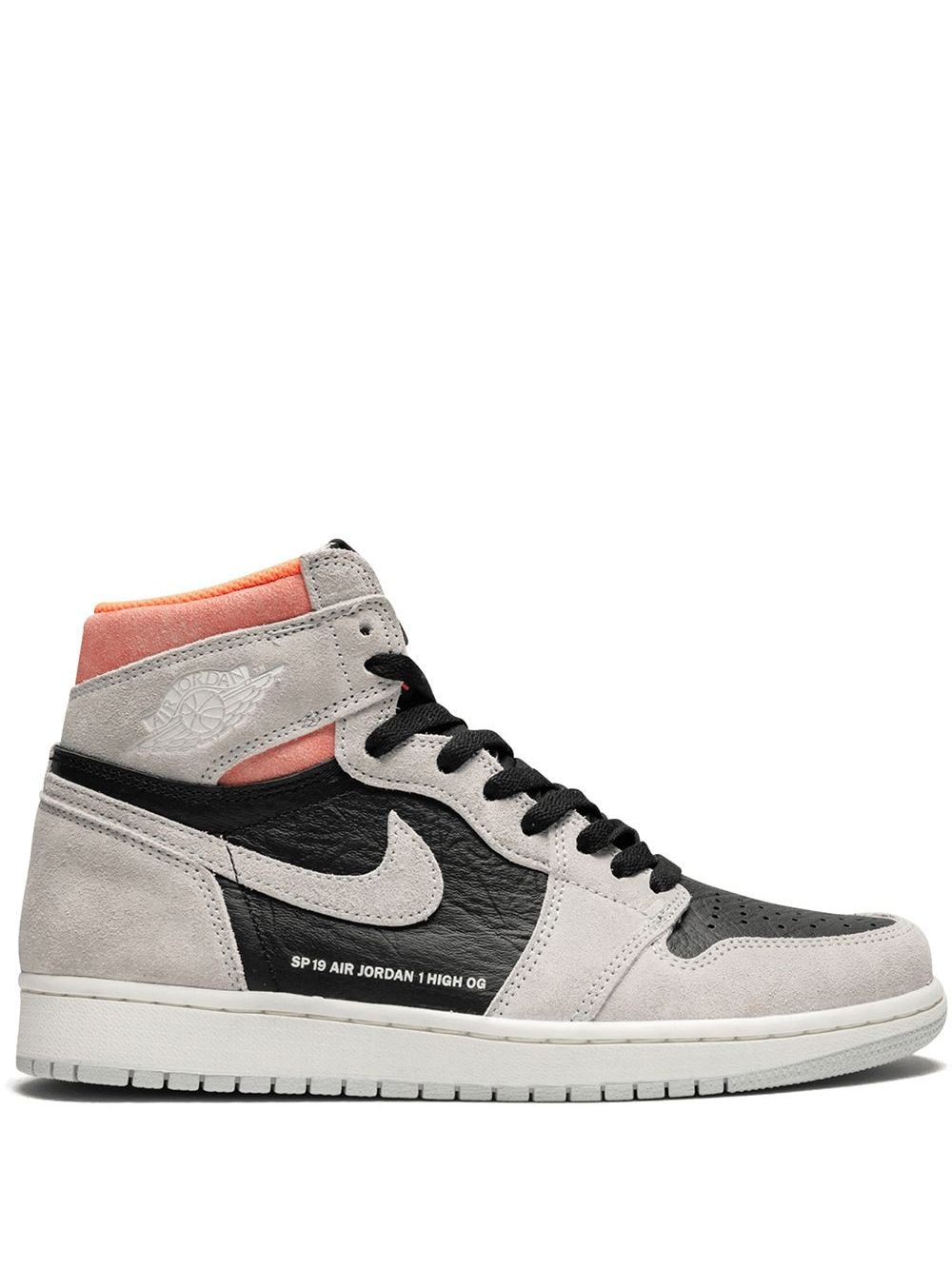 Air Jordan 1 Retro High OG neutral grey/hyper crimson(2)